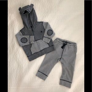 babyGAP bear ears hoodie + pants set